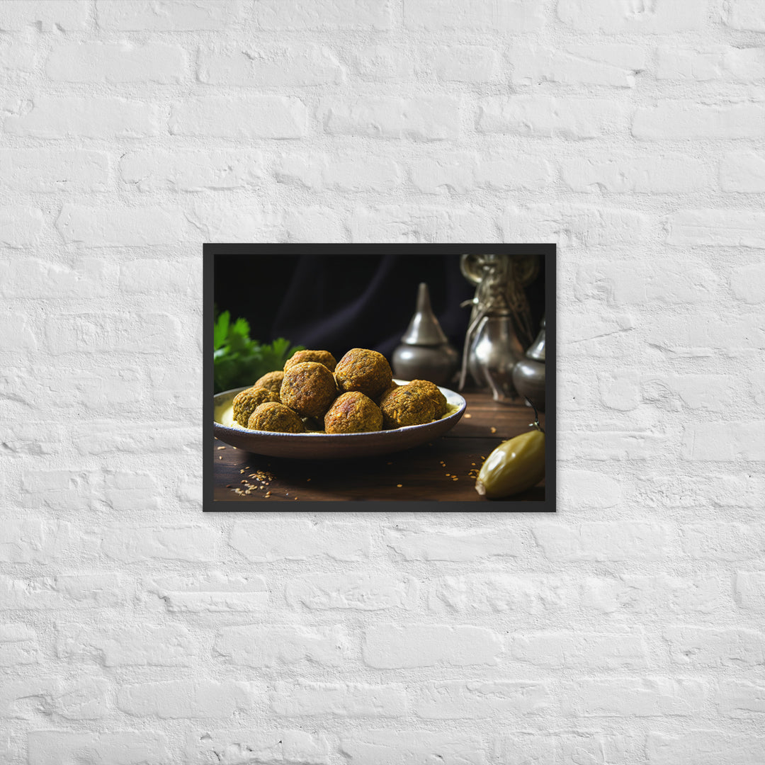 Traditional Falafel Recipe Framed poster 🤤 from Yumify.AI