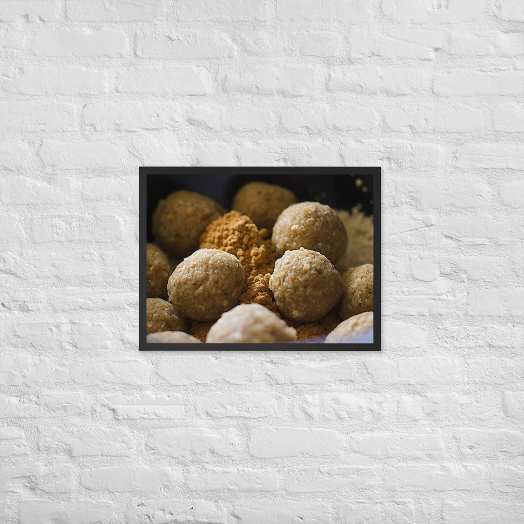 Traditional Falafel Recipe Framed poster 🤤 from Yumify.AI