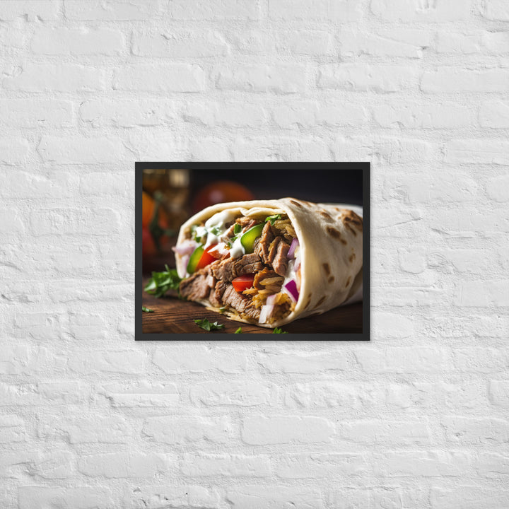 Shawarma Delight Framed poster 🤤 from Yumify.AI