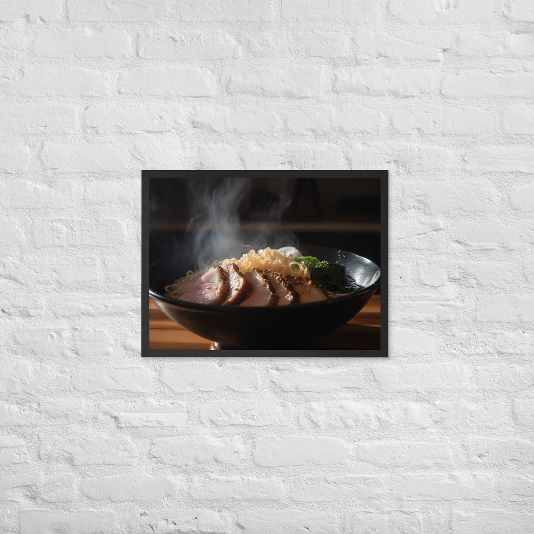 Steamy Pork Ramen Framed poster 🤤 from Yumify.AI