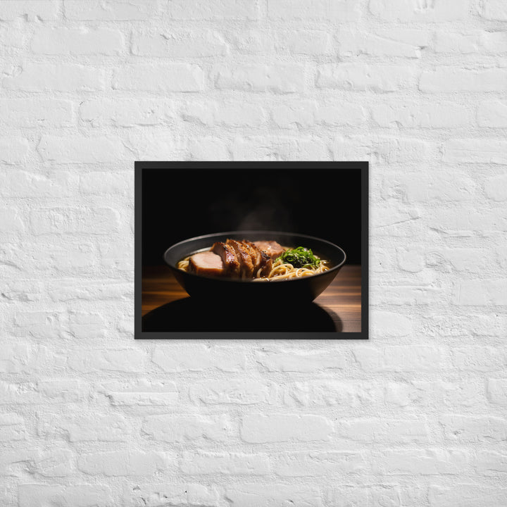 Steamy Pork Ramen Framed poster 🤤 from Yumify.AI