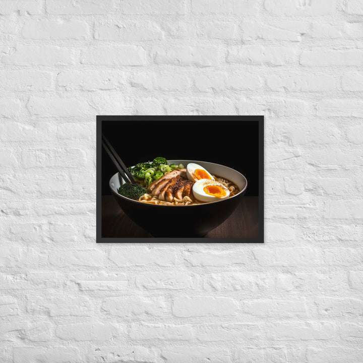 Spicy Chicken Ramen Framed poster 🤤 from Yumify.AI