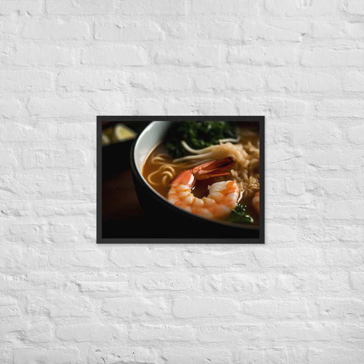 Seafood Ramen Framed poster 🤤 from Yumify.AI