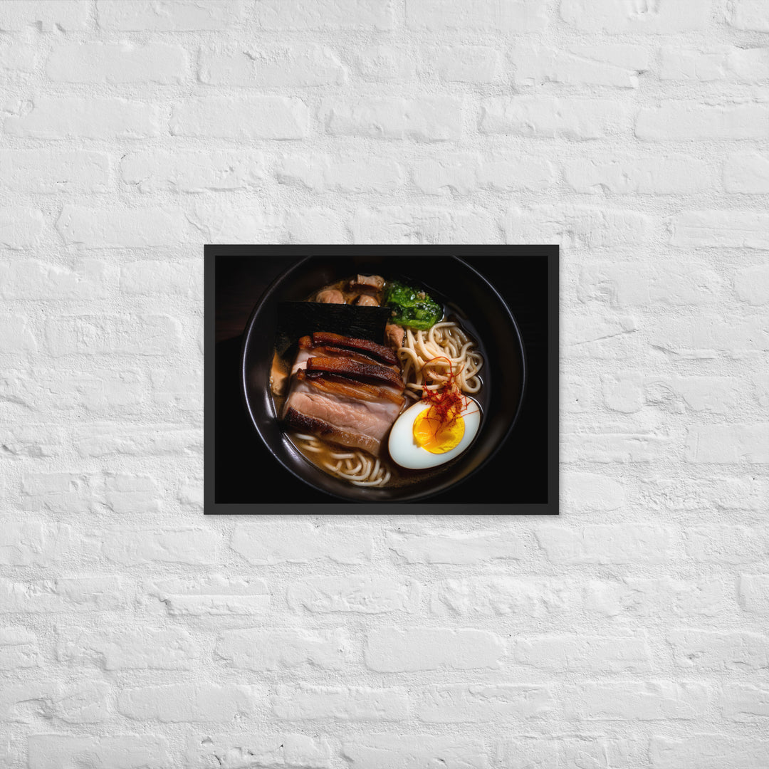 Pork Belly Ramen Framed poster 🤤 from Yumify.AI