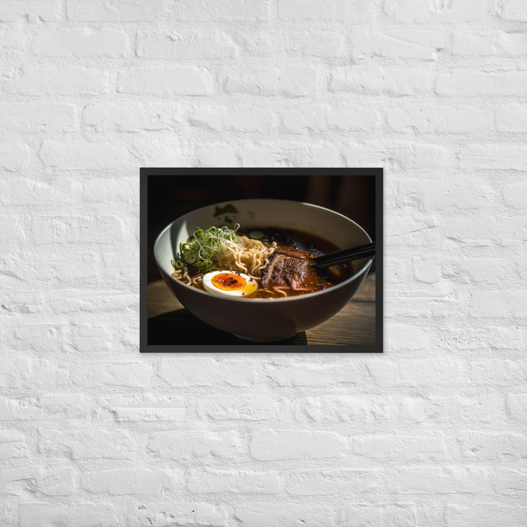 Beef Ramen Framed poster 🤤 from Yumify.AI