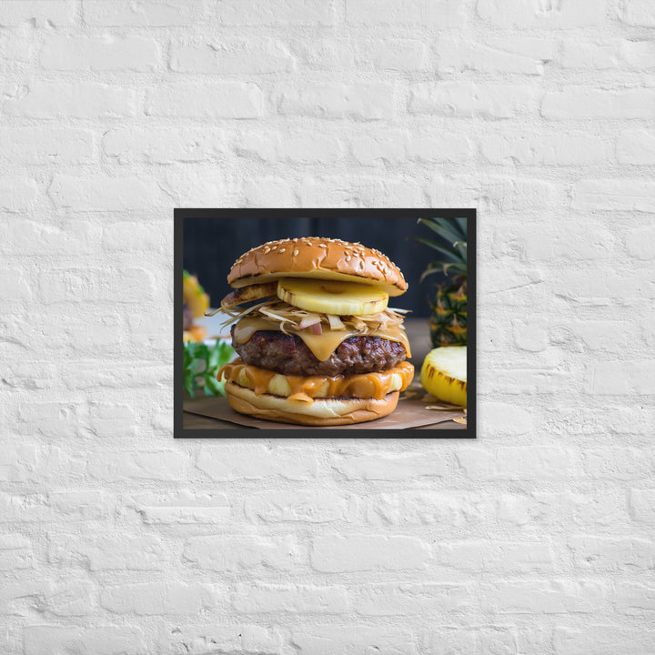 Hawaiian Burgers Framed poster 🤤 from Yumify.AI