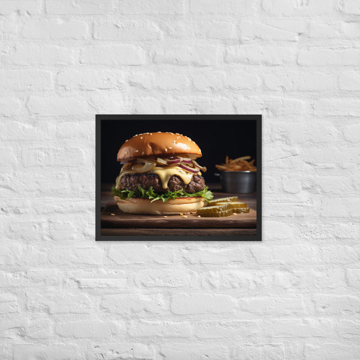 Gourmet Burgers Framed poster 🤤 from Yumify.AI