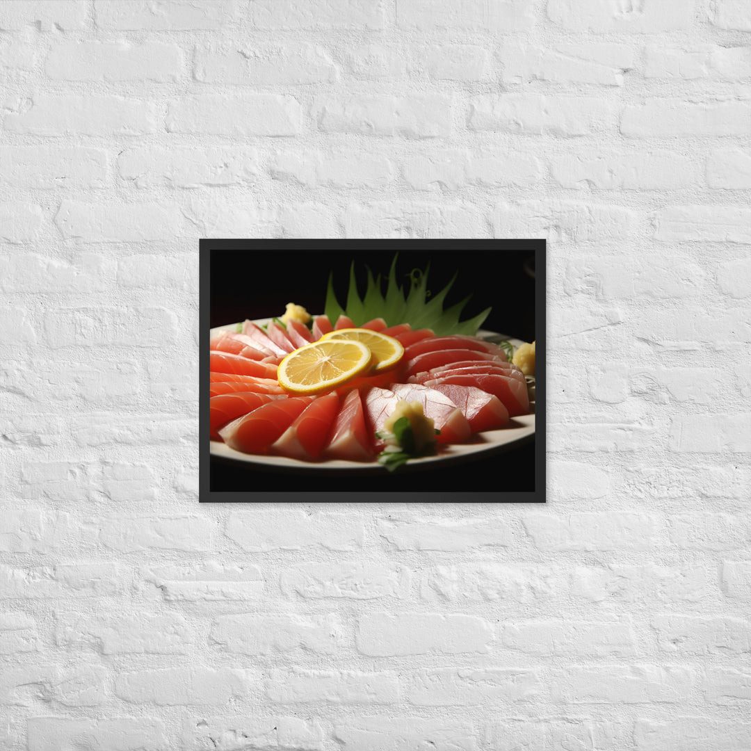 Sashimi Framed poster 🤤 from Yumify.AI