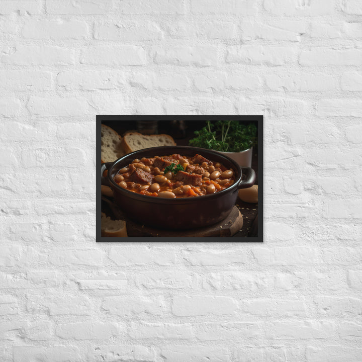 Sausage and Bean Stew Framed poster 🤤 from Yumify.AI