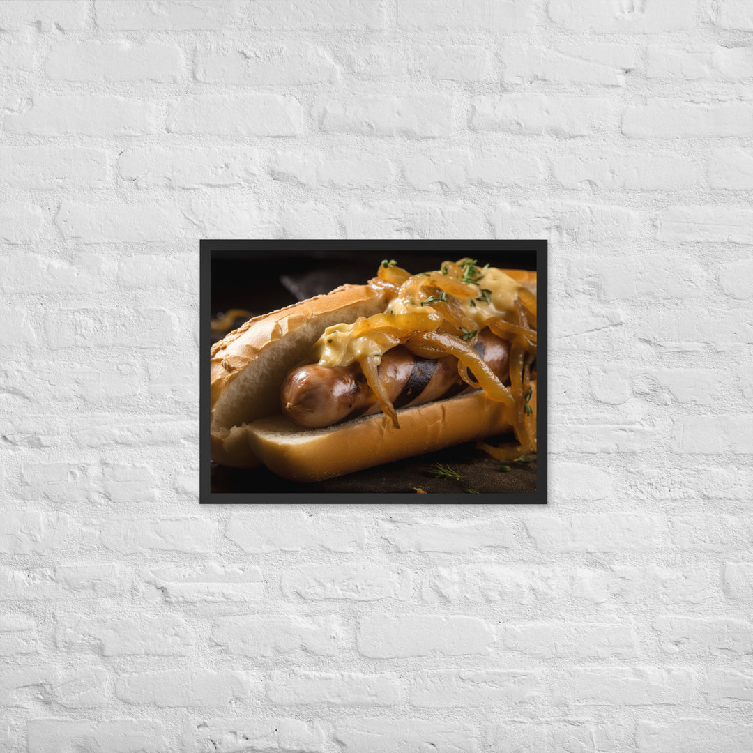 Grilled Bratwurst Framed poster 🤤 from Yumify.AI