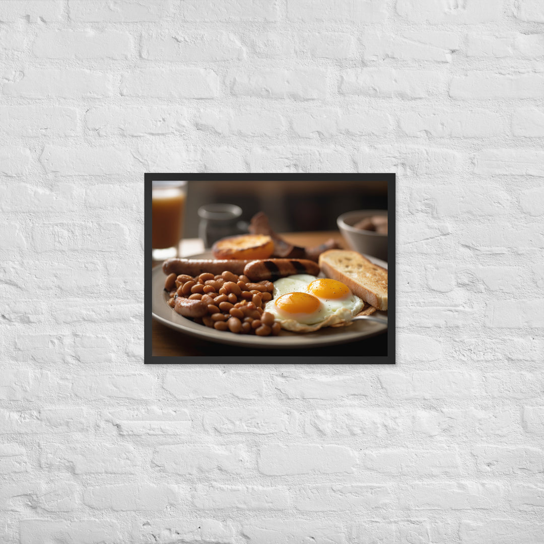 English Breakfast Framed poster 🤤 from Yumify.AI