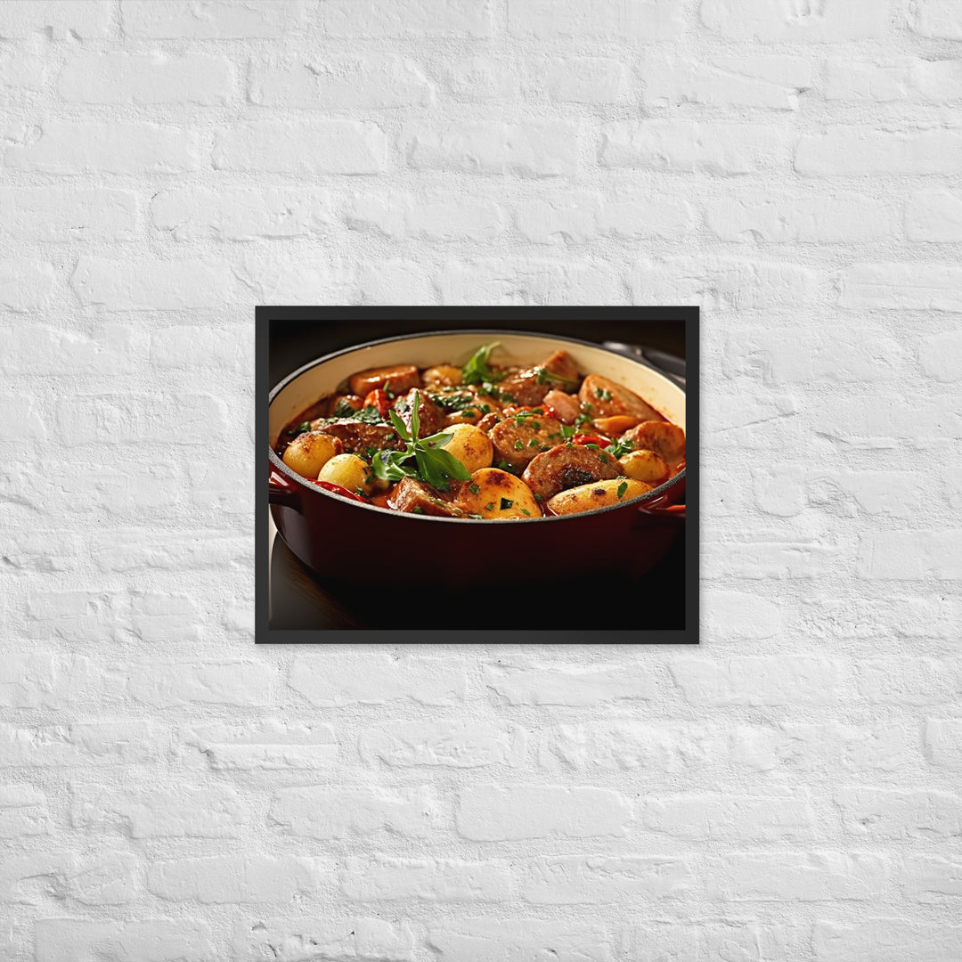 Sausage Casserole Framed poster 🤤 from Yumify.AI