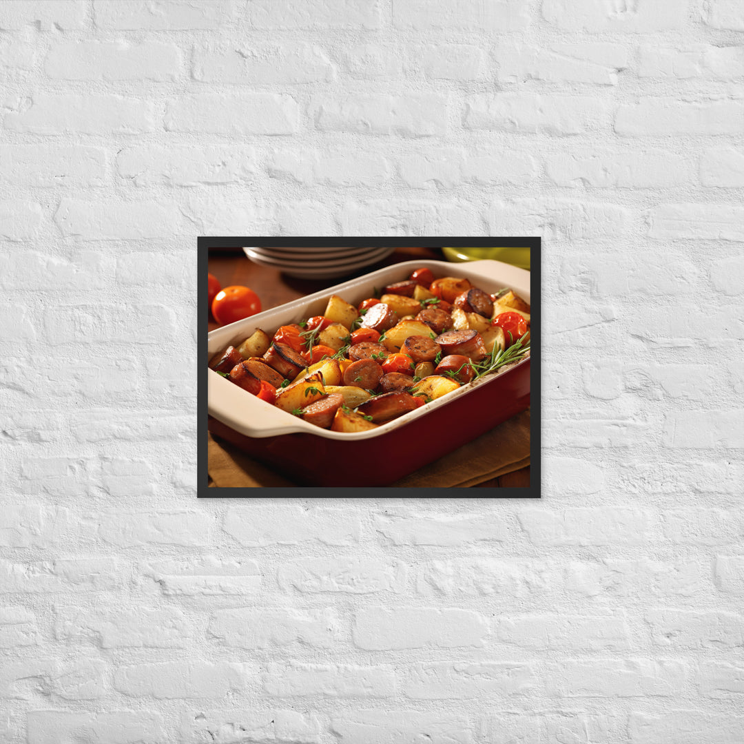 Sausage Casserole Framed poster 🤤 from Yumify.AI