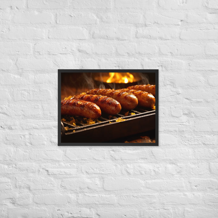 Roasted Sausage Framed poster 🤤 from Yumify.AI