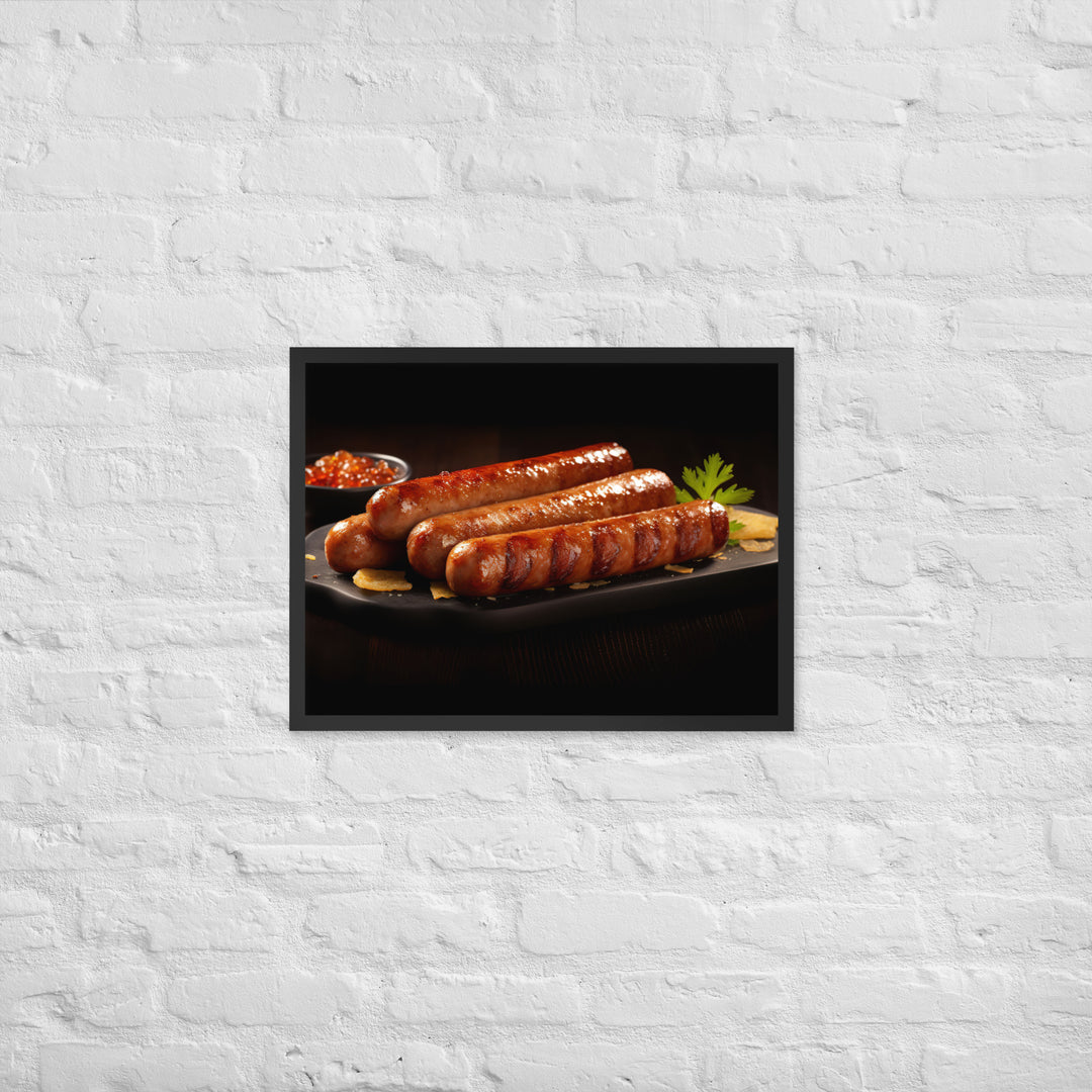 Roasted Sausage Framed poster 🤤 from Yumify.AI