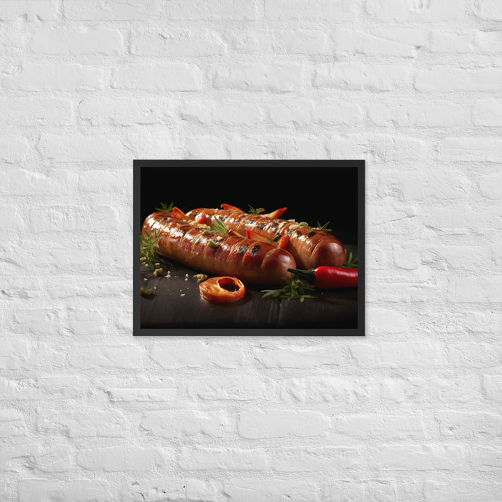 Roasted Sausage Framed poster 🤤 from Yumify.AI