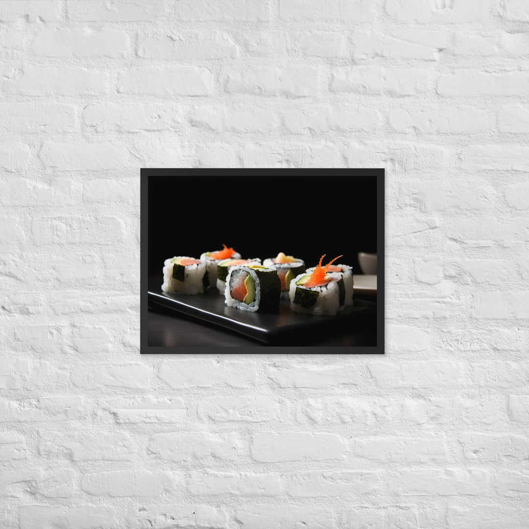 Maki Rolls Framed poster 🤤 from Yumify.AI