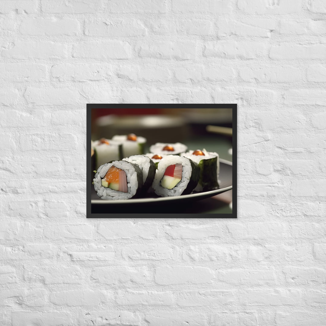 Sushi Rolls Framed poster 🤤 from Yumify.AI