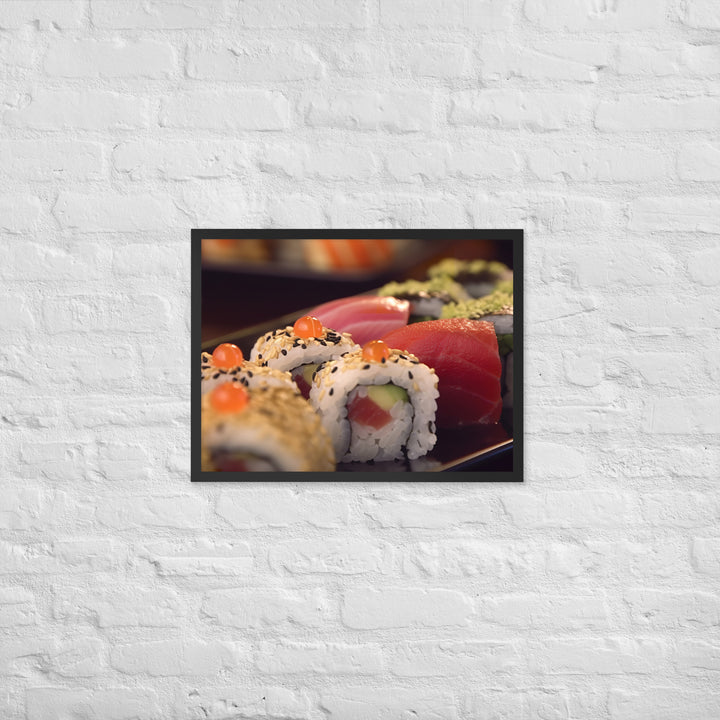 Sushi Rolls Framed poster 🤤 from Yumify.AI