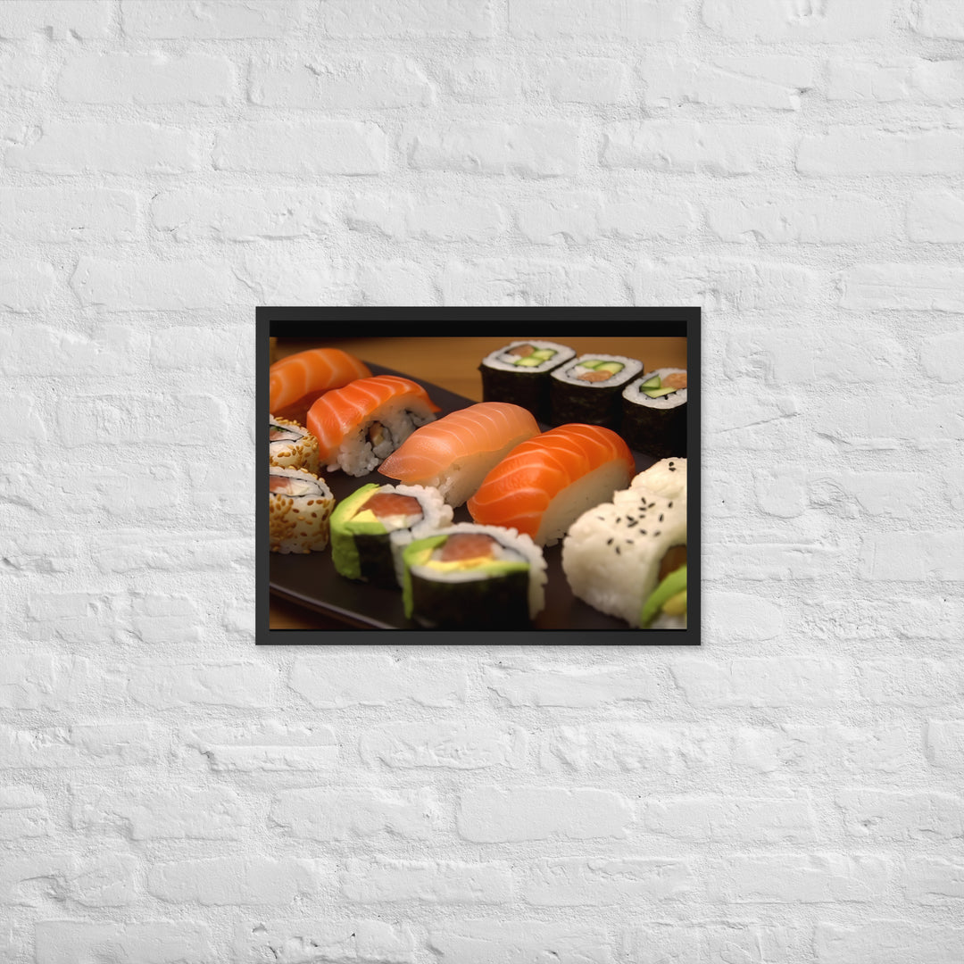 Sushi Rolls Framed poster 🤤 from Yumify.AI