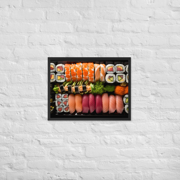 Sushi Platter Framed poster 🤤 from Yumify.AI