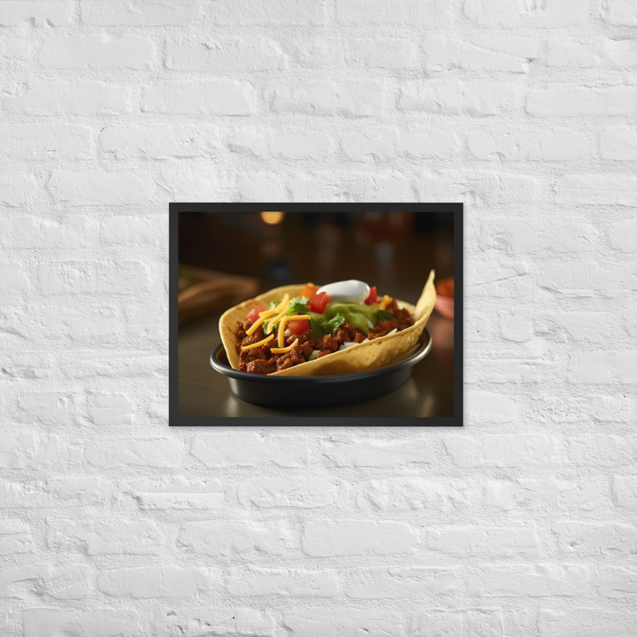 Taco Topper Framed poster 🤤 from Yumify.AI