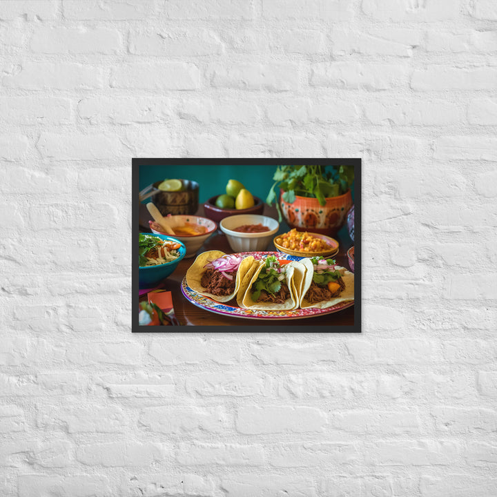 Taco Temptation Framed poster 🤤 from Yumify.AI