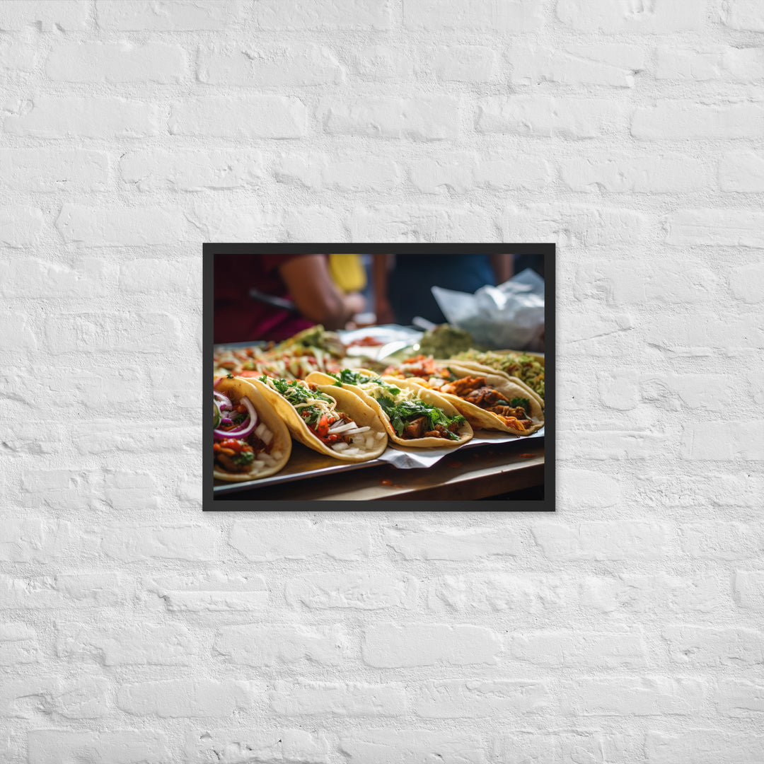 Taco Temptation Framed poster 🤤 from Yumify.AI