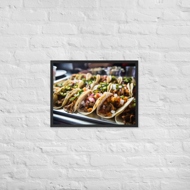 Delicious Tacos Framed poster 🤤 from Yumify.AI