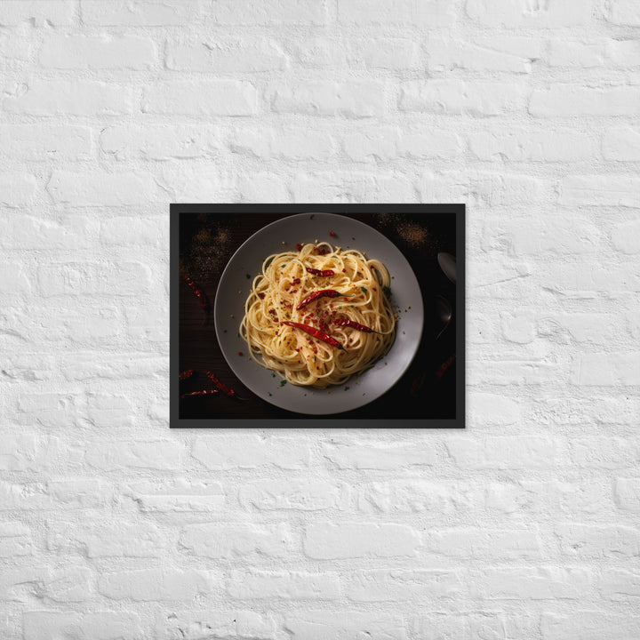 Spaghetti Aglio e Olio Framed poster 🤤 from Yumify.AI