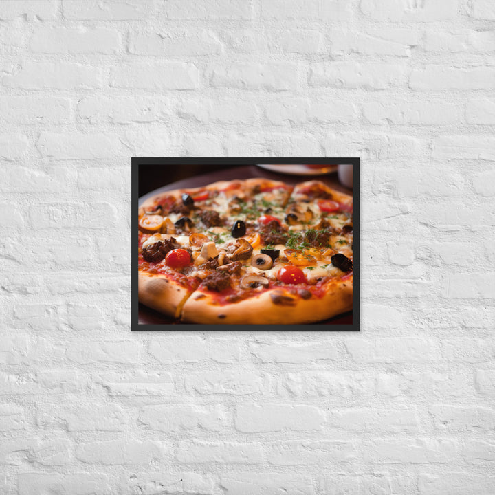 Pizza Framed poster 🤤 from Yumify.AI