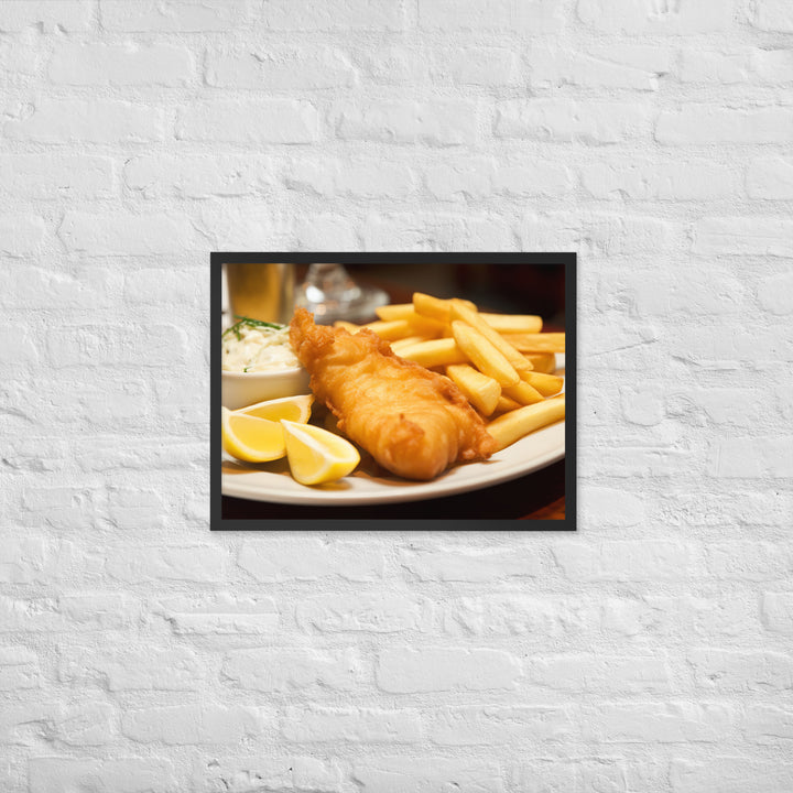 Fish and Chips Framed poster 🤤 from Yumify.AI