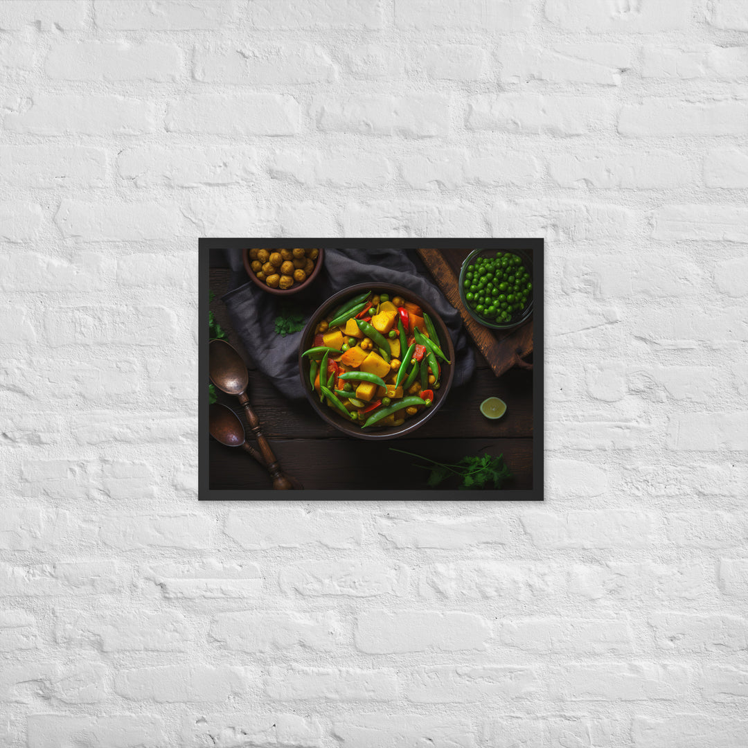 Vegetable Curry Framed poster 🤤 from Yumify.AI