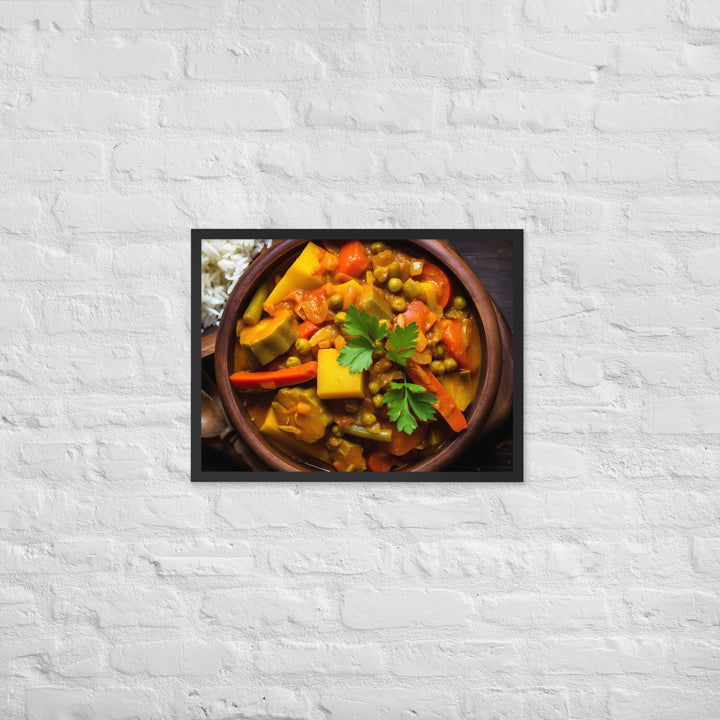 Vegetable Curry Framed poster 🤤 from Yumify.AI