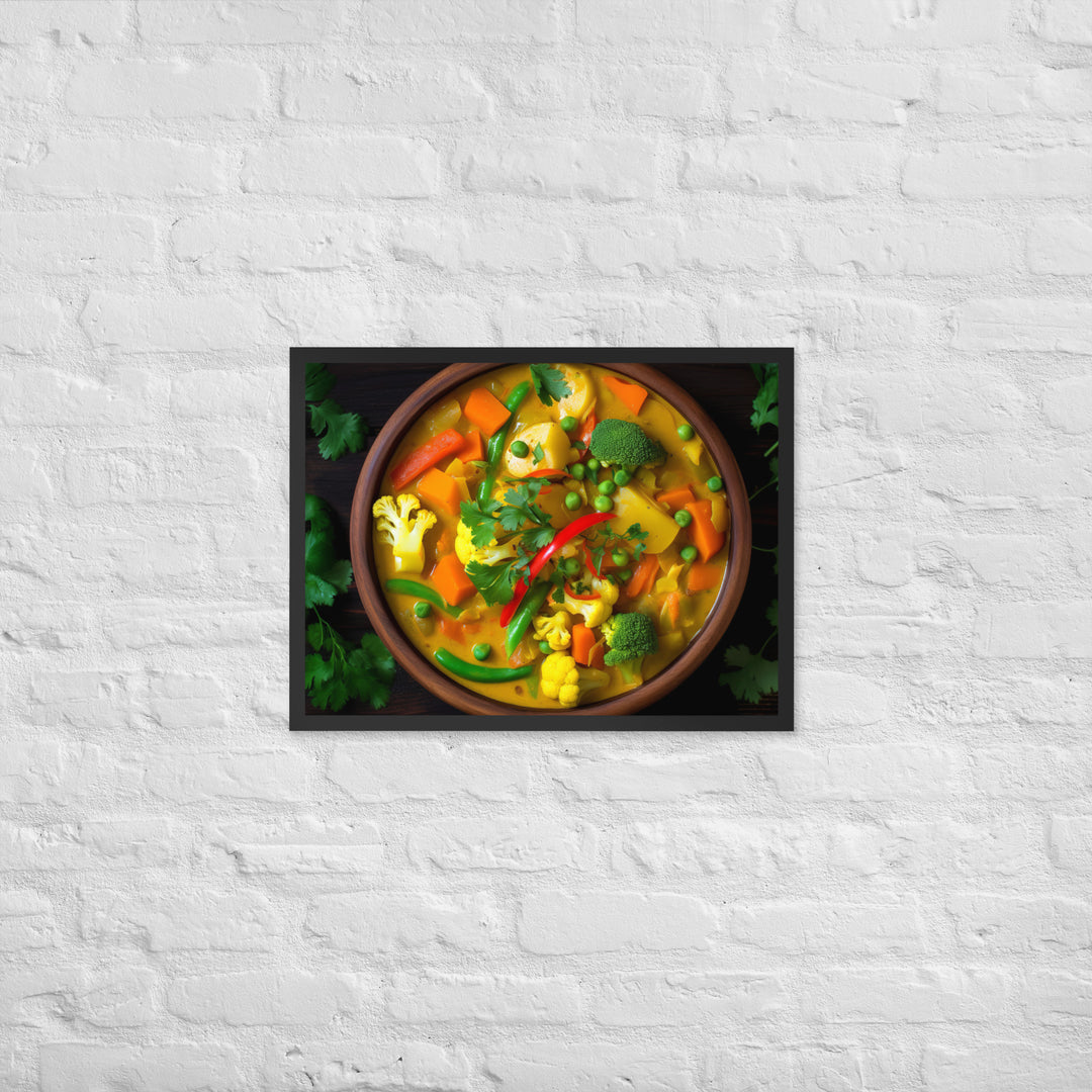 Vegetable Curry Framed poster 🤤 from Yumify.AI