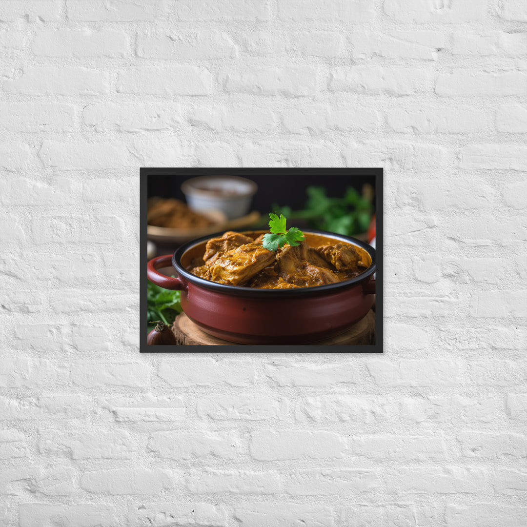 Spicy Chicken Curry Framed poster 🤤 from Yumify.AI