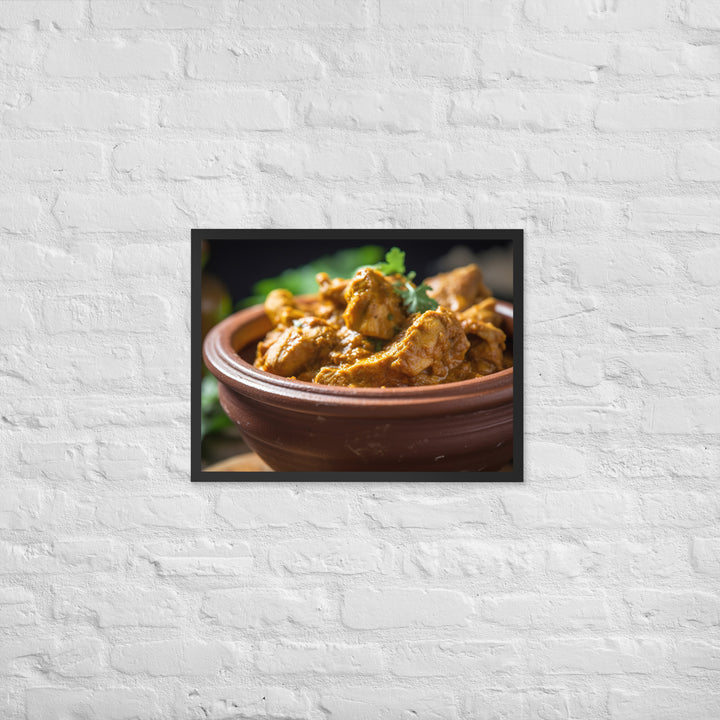 Spicy Chicken Curry Framed poster 🤤 from Yumify.AI