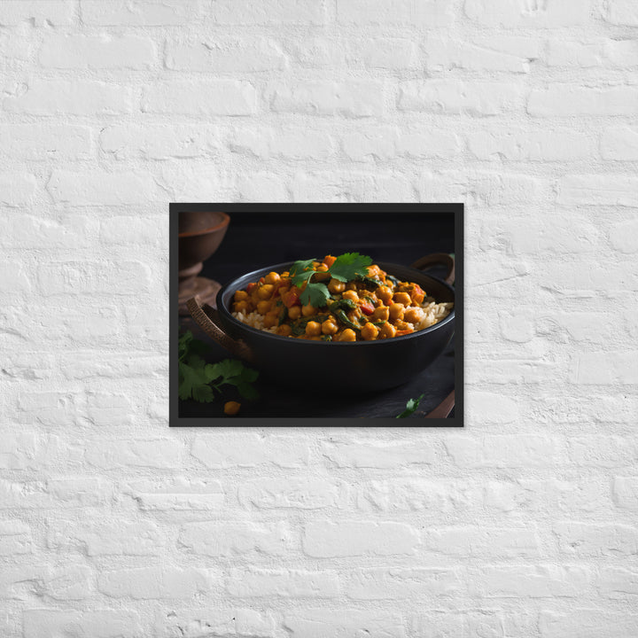 Chickpea Curry Framed poster 🤤 from Yumify.AI