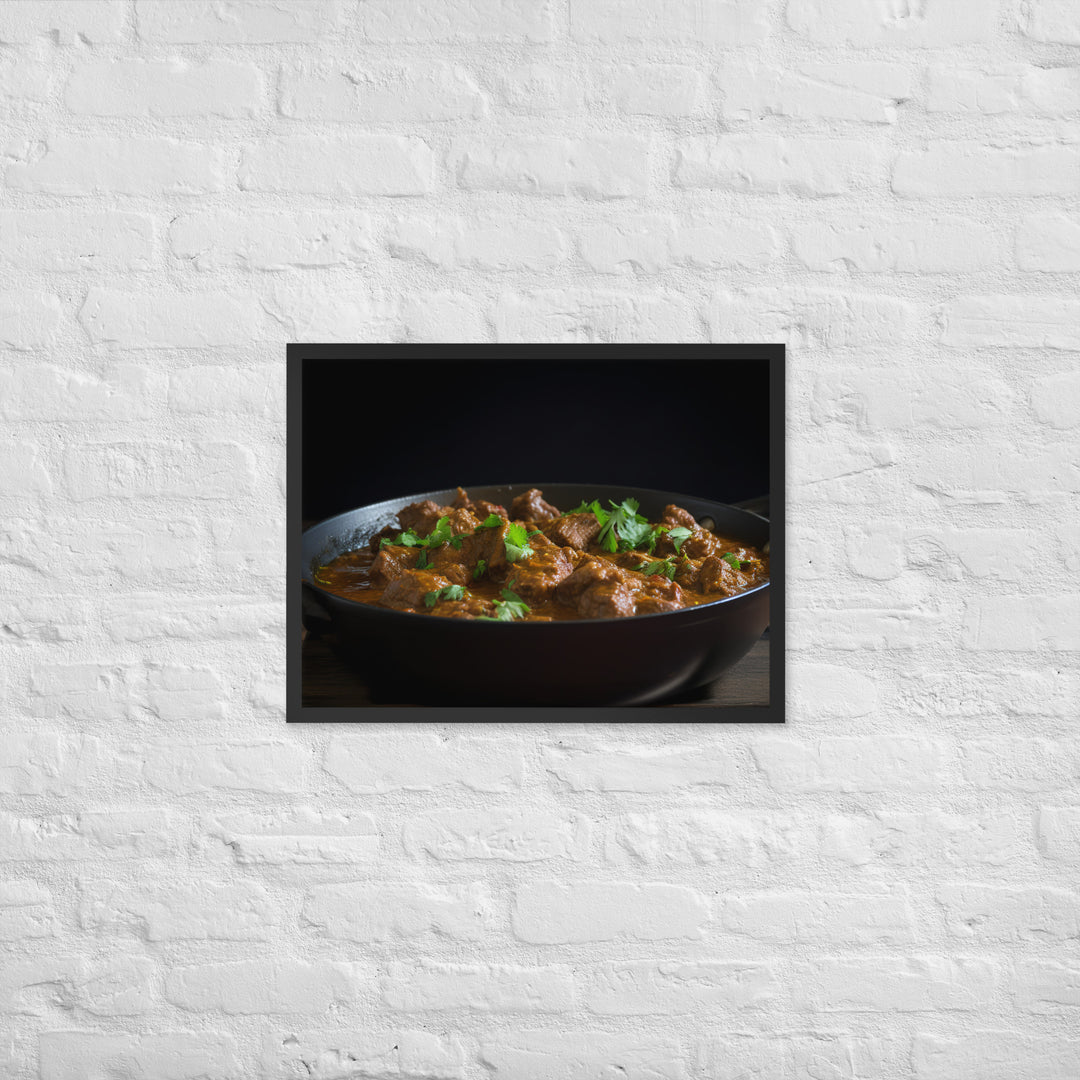 Beef Curry Framed poster 🤤 from Yumify.AI