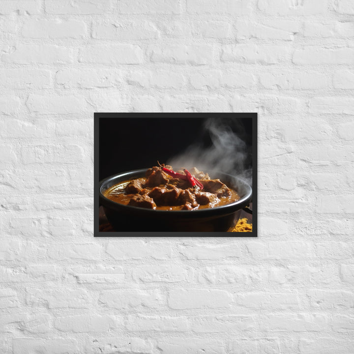 Beef Curry Framed poster 🤤 from Yumify.AI