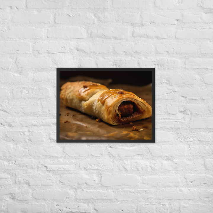 Moroccan Spiced Sausage Roll Framed poster 🤤 from Yumify.AI