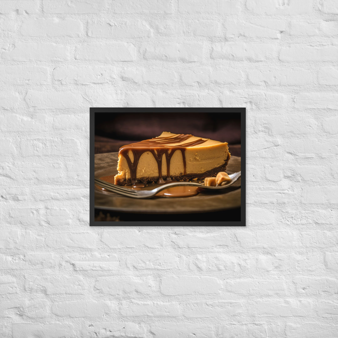 Peanut Butter Cheesecake Framed poster 🤤 from Yumify.AI