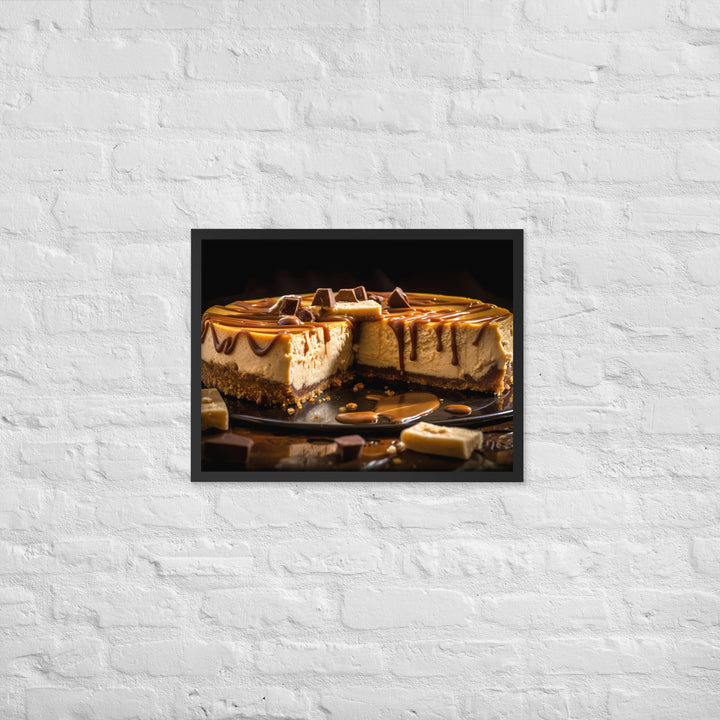 Peanut Butter Cheesecake Framed poster 🤤 from Yumify.AI