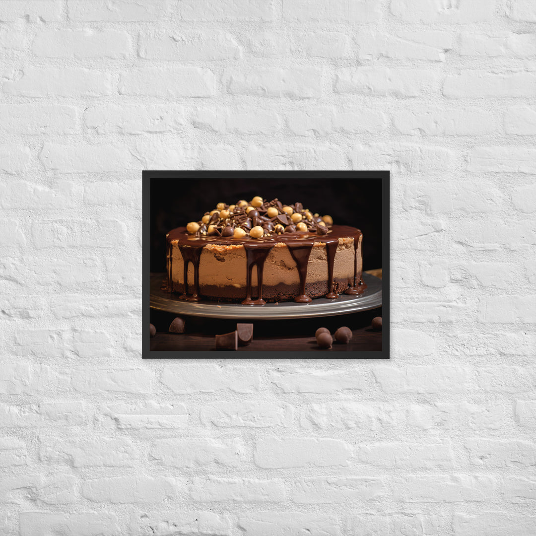 Nutella Cheesecake Framed poster 🤤 from Yumify.AI