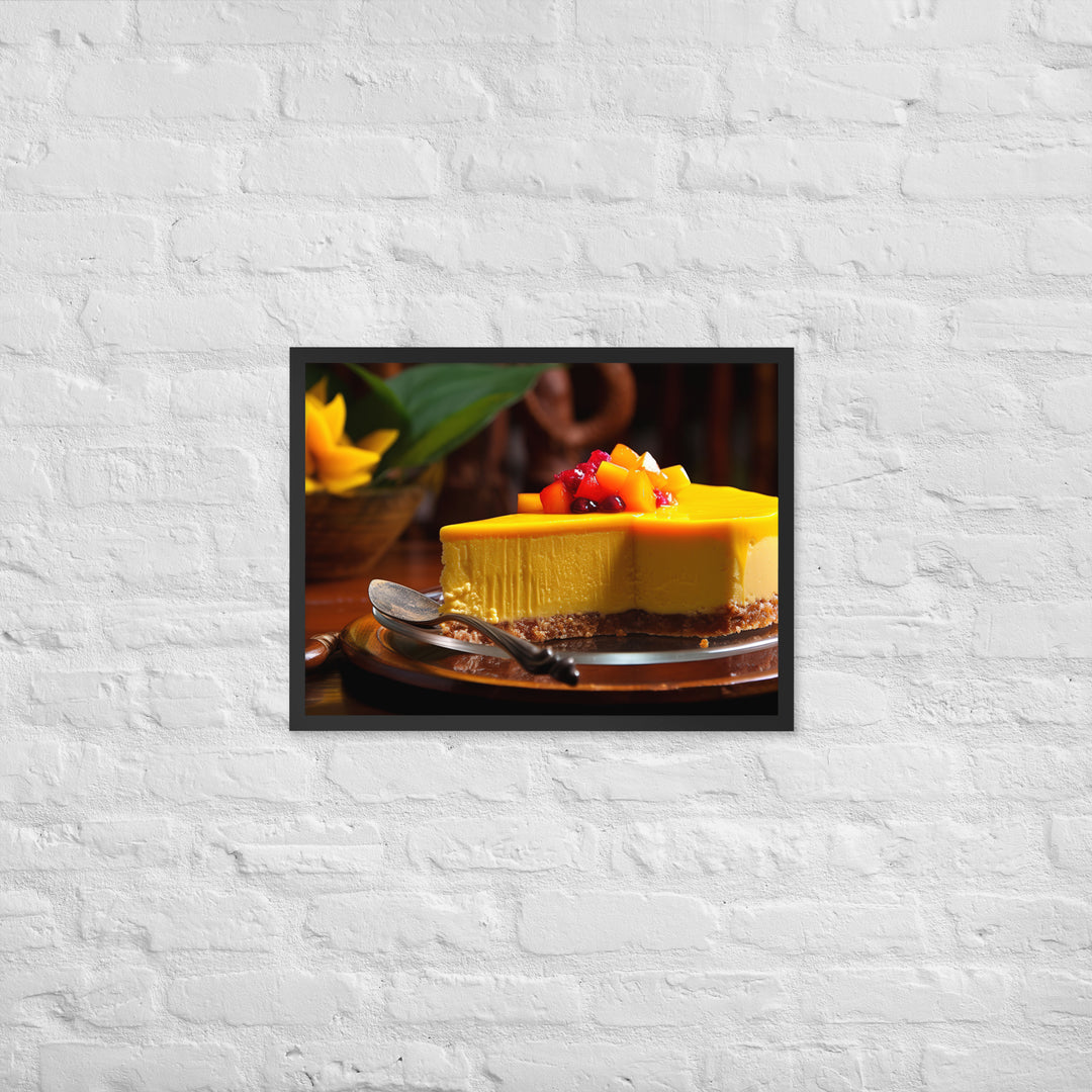 Mango Cheesecake Framed poster 🤤 from Yumify.AI