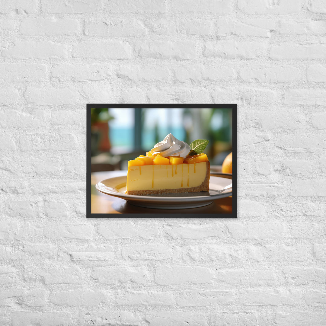 Mango Cheesecake Framed poster 🤤 from Yumify.AI