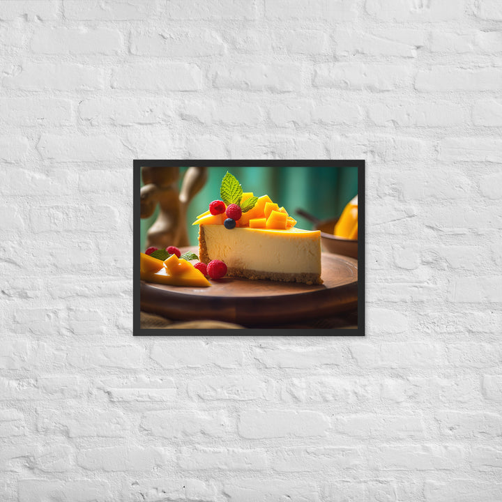 Mango Cheesecake Framed poster 🤤 from Yumify.AI