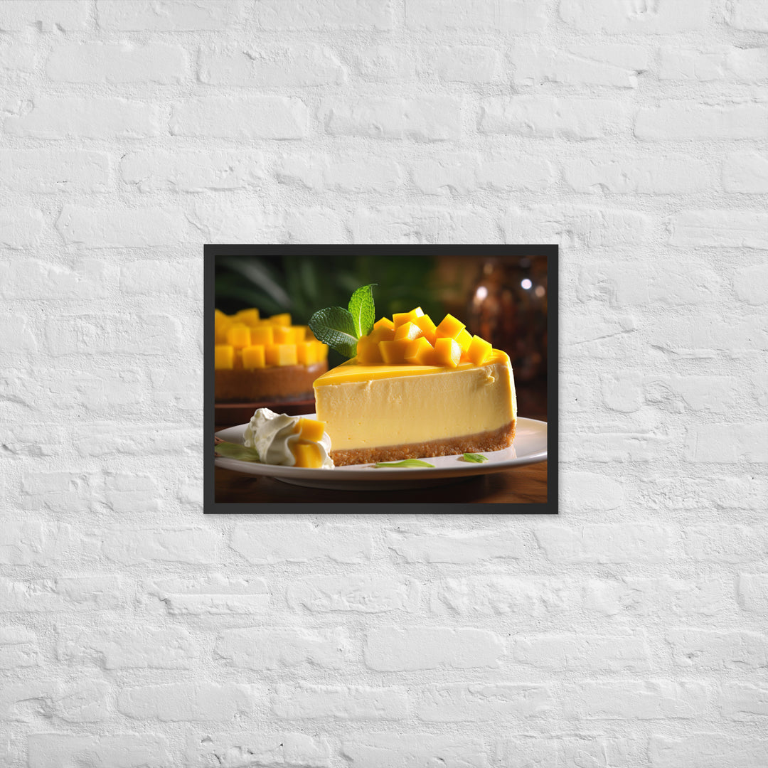 Mango Cheesecake Framed poster 🤤 from Yumify.AI