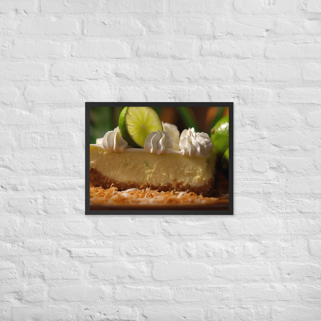 Key Lime Cheesecake Framed poster 🤤 from Yumify.AI