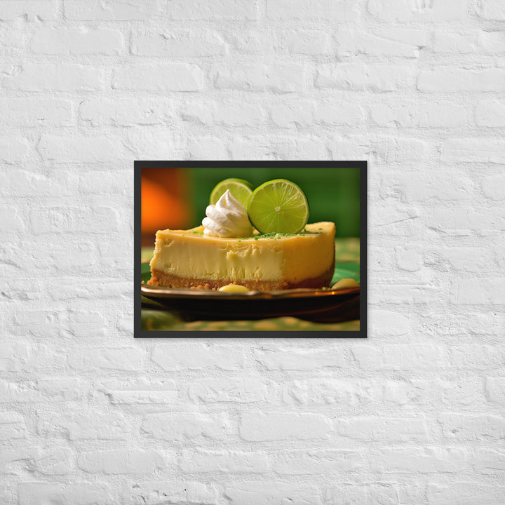 Key Lime Cheesecake Framed poster 🤤 from Yumify.AI